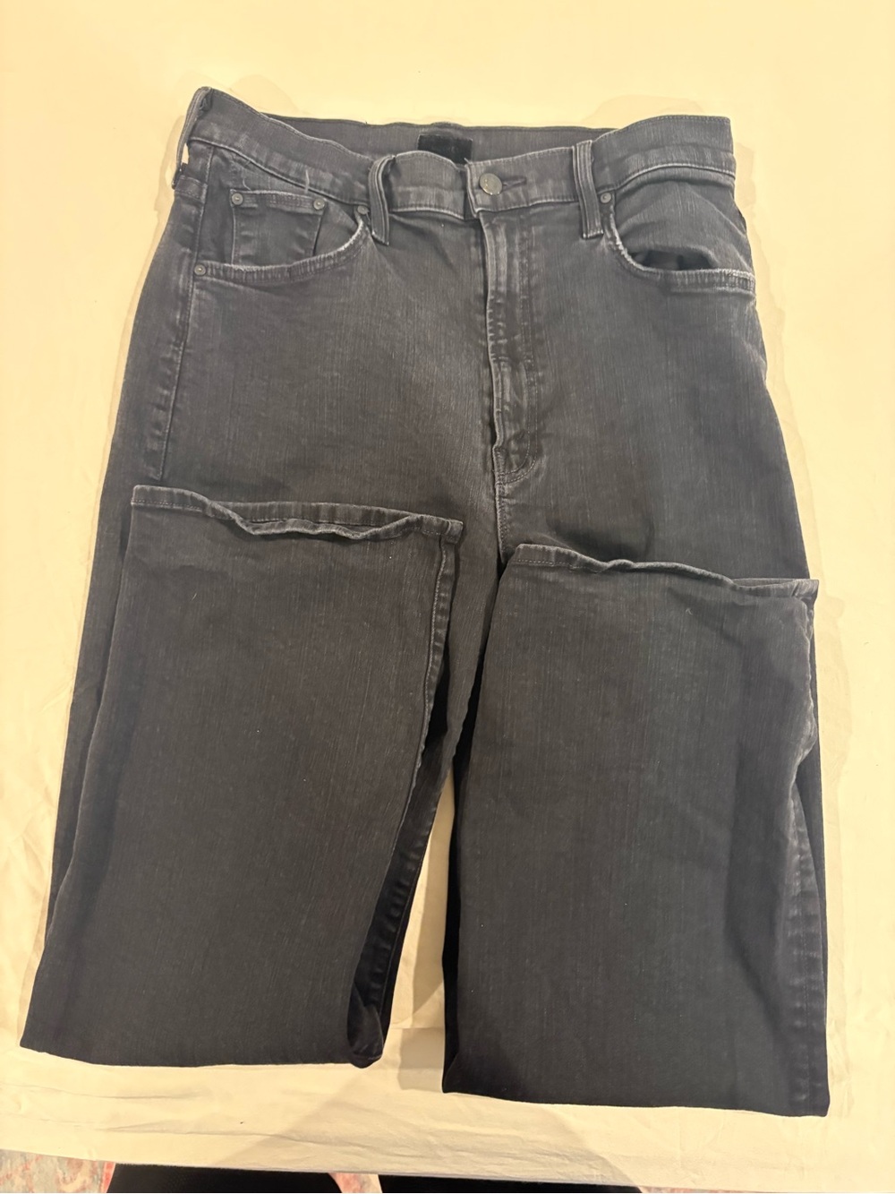 MOTHER Jeans The rambler zip ankle Size 31 Not Guilty Matte Black